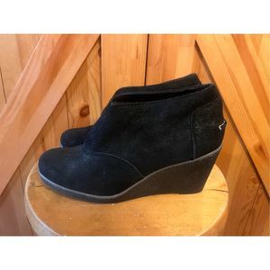 Sperry Top-Sider Harlow Brook Slip On Black Leather Ankle Boots Size 9.5